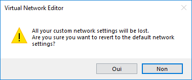 Confirmation réinitialisation